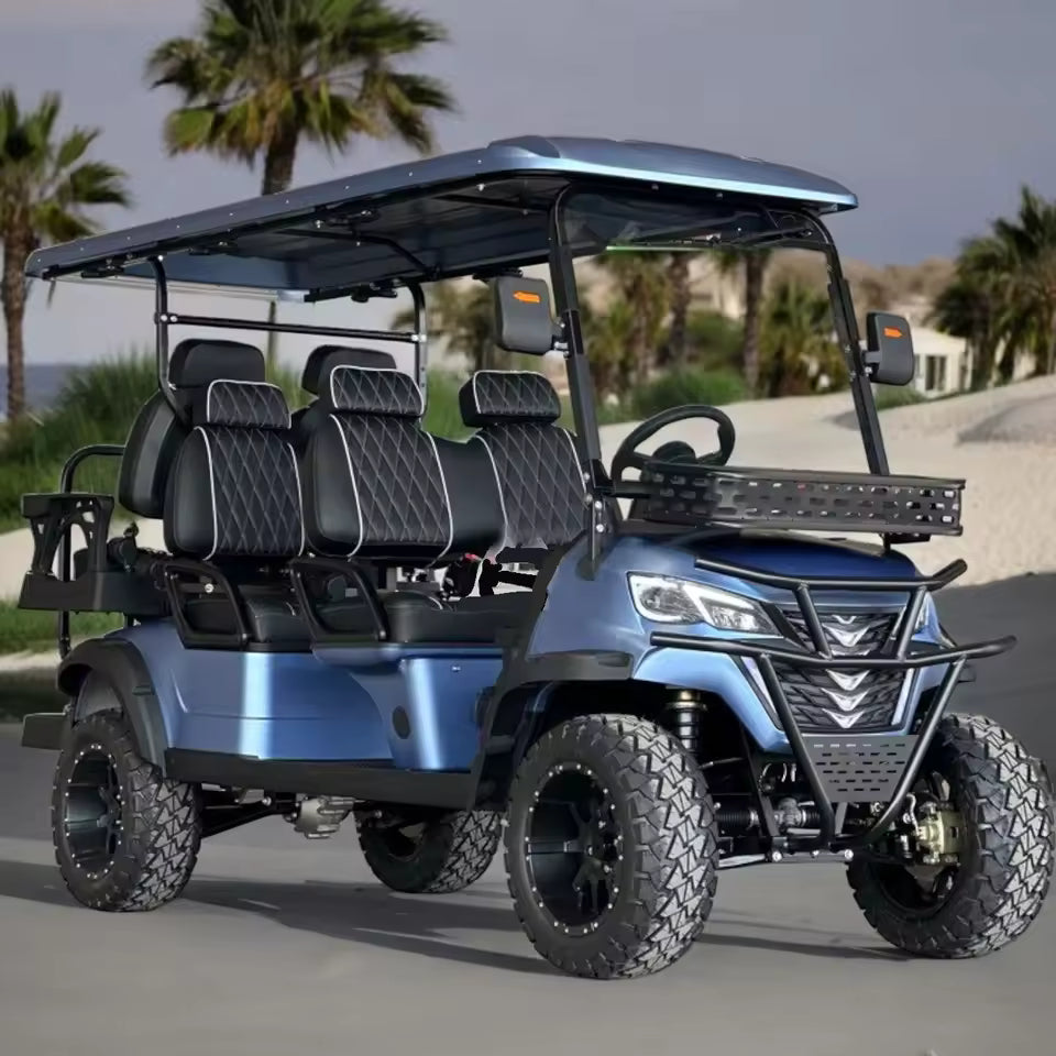 2025 Sähkökäyttöinen Golfkärry – 4 paikkaa, 5000W teho, Street Legal