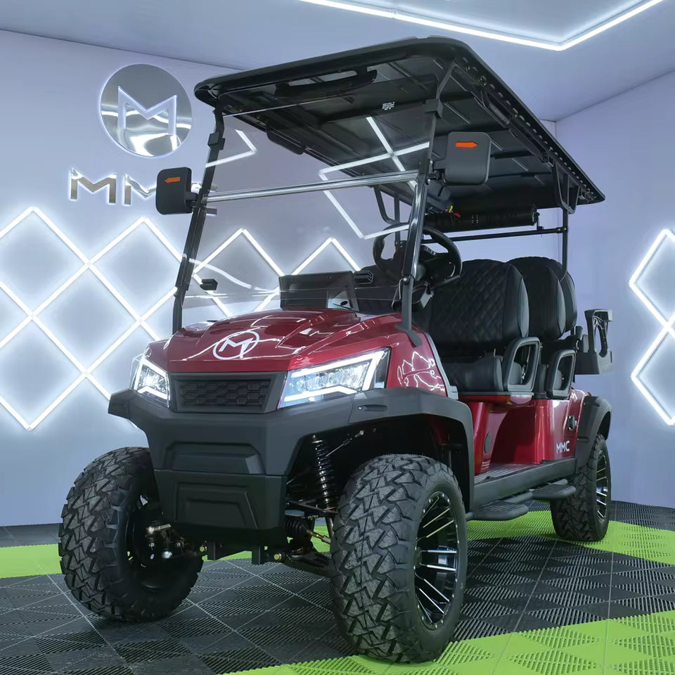 2025 Sähkökäyttöinen Golfkärry – 4 paikkaa, 5000W teho, Street Legal