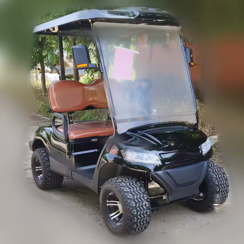 2024 Uusi malli – 2-paikkainen sähköinen Club Cart (Golf, metsästys ja vapaa-aika)