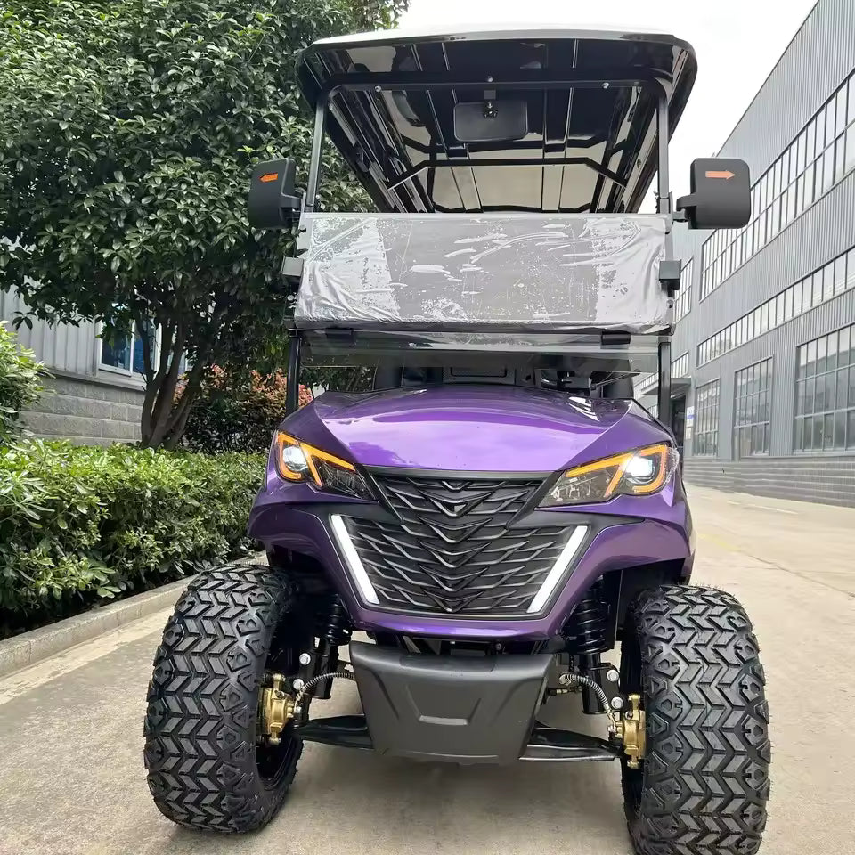 2025 Powerful 4 Wheel Club Car – Sähkökäyttöinen golfkärry 5000W (4 paikkaa, Street Legal)