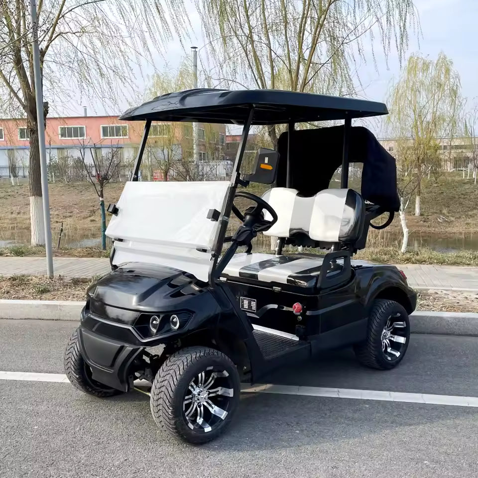 2024 Uusi malli – 2-paikkainen sähköinen Club Cart (Golf, metsästys ja vapaa-aika)