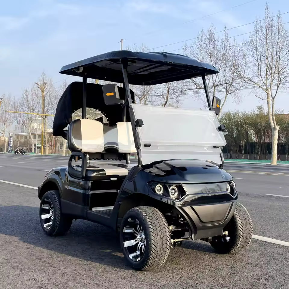 2024 Uusi malli – 2-paikkainen sähköinen Club Cart (Golf, metsästys ja vapaa-aika)